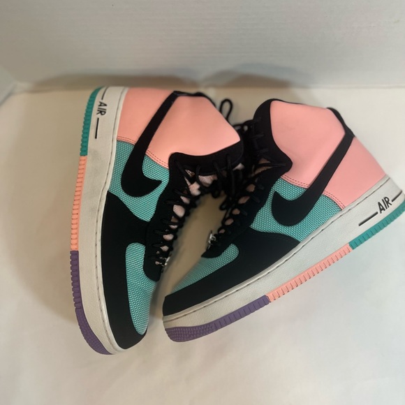 NIKE Have A Nike Day Air Force 1 High C12306-300 Pink/Green/Black Sz 9.5 - Picture 3 of 11